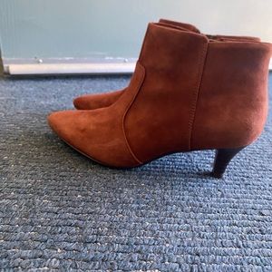 Clarks suede booties